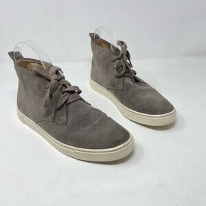 Frye Gemma Dark Gray Suede Leather Chukka Ankle Boots Sneakers womens 7.5